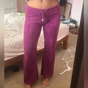Size small Y2K velvet pants